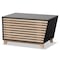 Baxton Studio Eckhart ModernTwo-Tone Dark Grey and Oak Finished Wood Cat Litter Box Cover House 194-11760-ZORO - alternate 9
